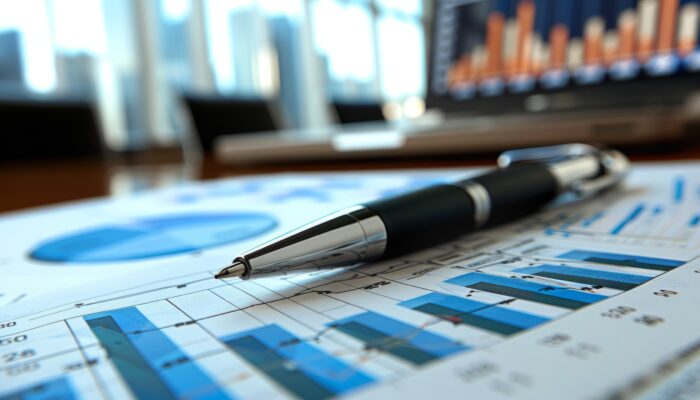 Přecenění nemovitostí v s.r.o. při daňové optimalizaci prodeje obchodního podílu znázorněné grafem a finančními podklady.